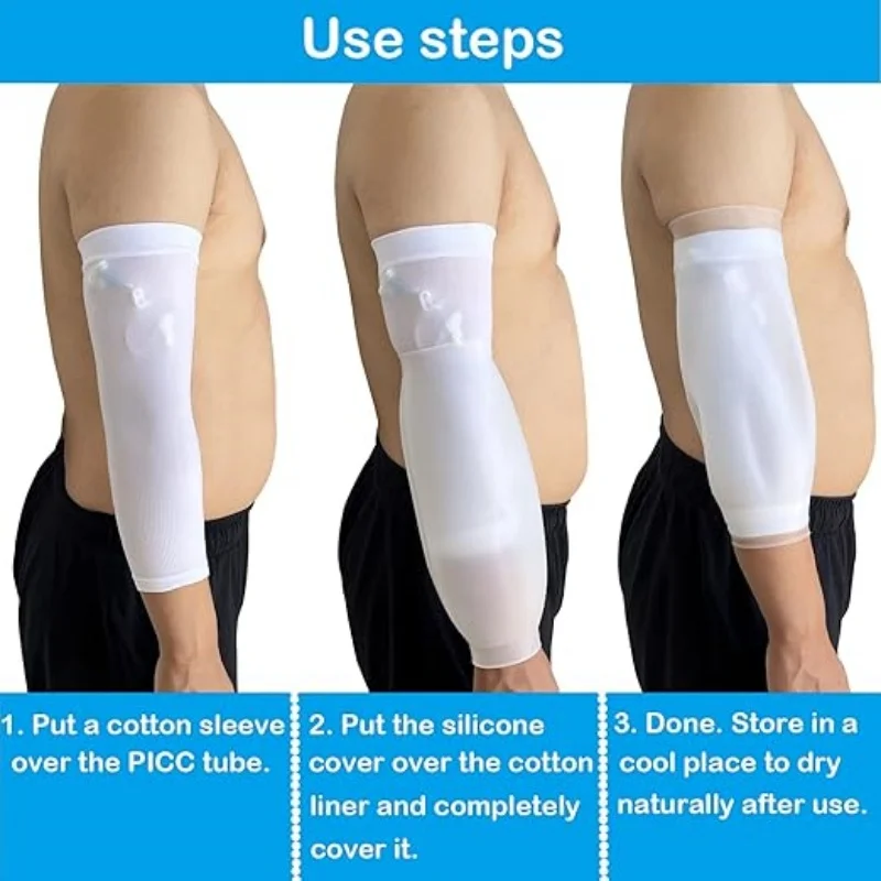 PICC Catheter Protective Sleeve Waterproof Silicone Sleeve Vein Wound Shower Sheath