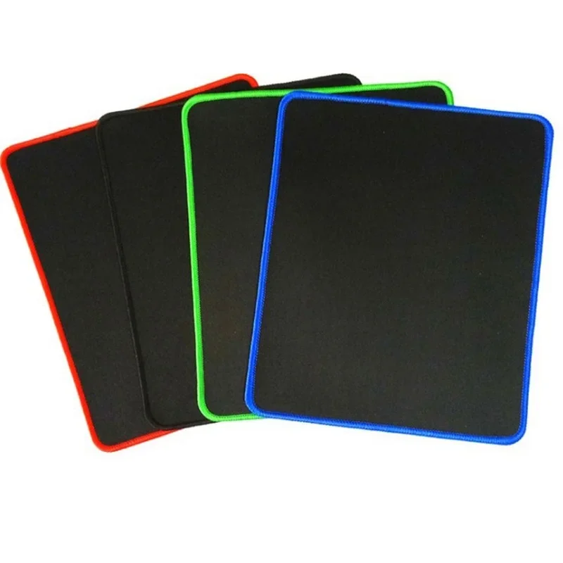 All Black Mouse Game Pad, Size 27x22cm, Non Sliding Rubber Mouse Base Pad, Textured Premium Mouse Pad