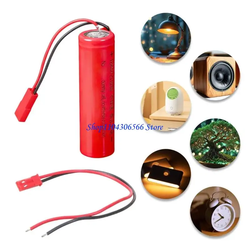 02DD 0V 18650 Battery Spacer With JST Input Wire Voltages Adjuster for Small Toy Leds