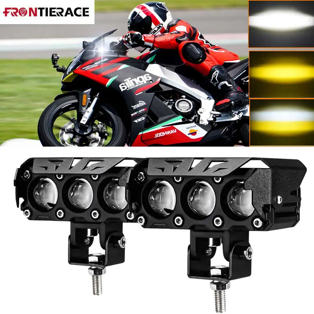 Additional Motorcycle Fog lights Working headlight 200W Super Bright Lighthouse Bicycle For Off-road 4X4 ATV SUV UTV Accessories