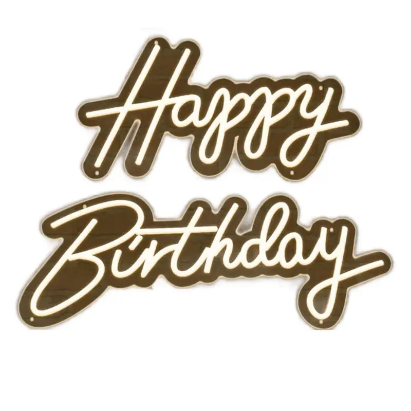 

【TODAY-ONLY!】Happy Birthday Neon Sign Birthday Parties Neon Sign Neon Sign With Dimmer Wall Decor Neon Sign