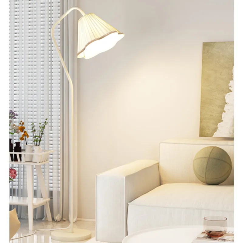 

Pleated Led Floor Lamps Living Room Sofa Side Standing Lamp Bedroom Bedside Lights Ambient Light Indoor Lighting Fixtures