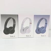 2025 new head mounted headphones beats Solo4 Magic Sound S4 wireless subwoofer with retractable strap storage bag