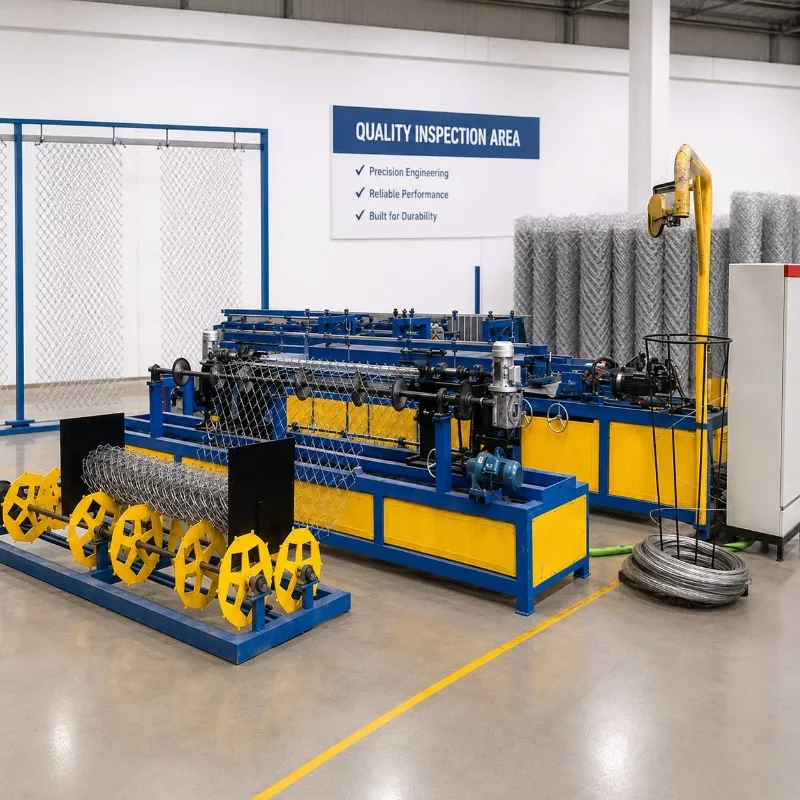 Fence Mesh Machine Chain Link Wire Equipment Customized for Warehouse Fence Roll Processing with Smooth Output