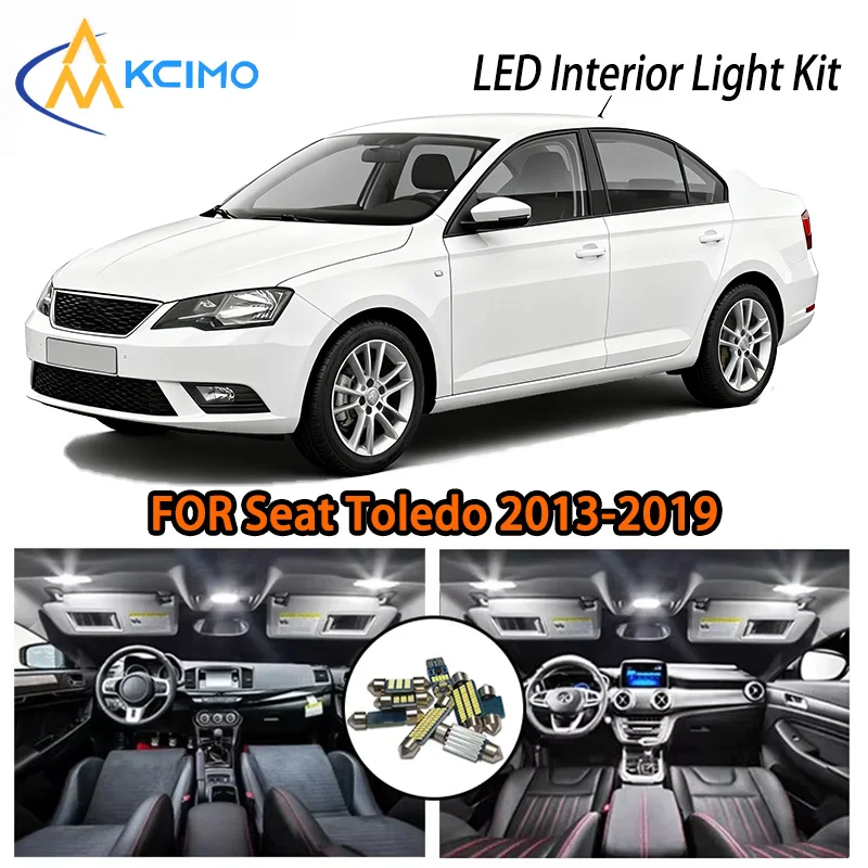 

KCIMO For Seat Toledo 2013-2019 LED Interior Lights, Family-Friendly Sedan Glow, 2 Choices, Good Quality