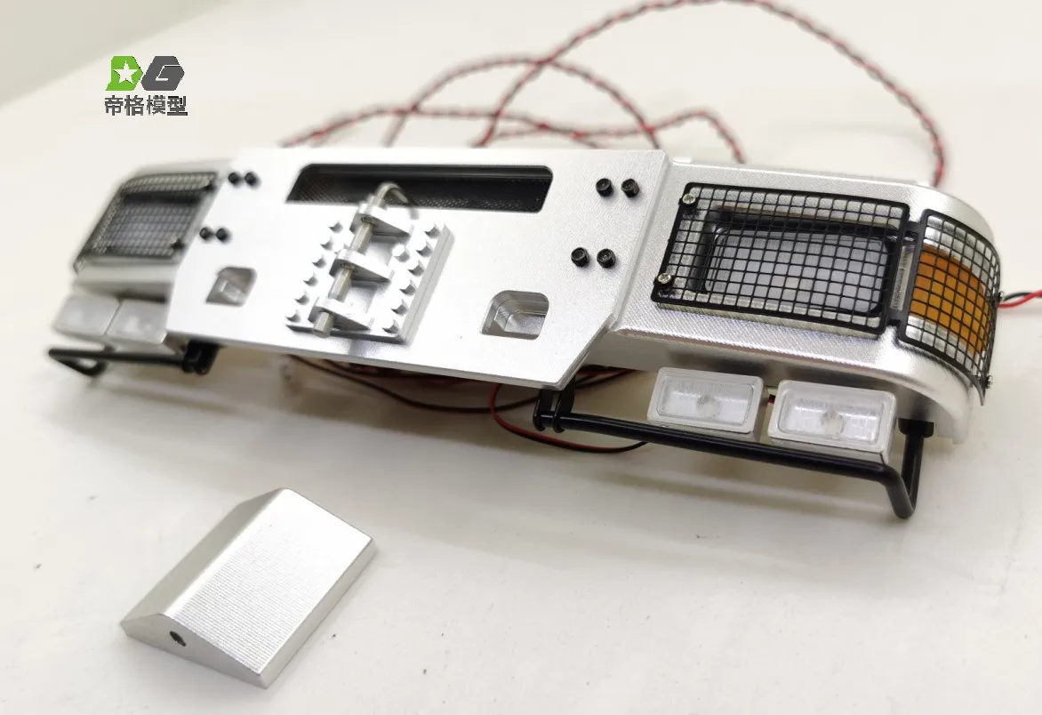 Металлический передний бампер в масштабе 1/14 для радиоуправляемого самосвала и трактора, совместимый с Tamiya MAN F2000 JXModel