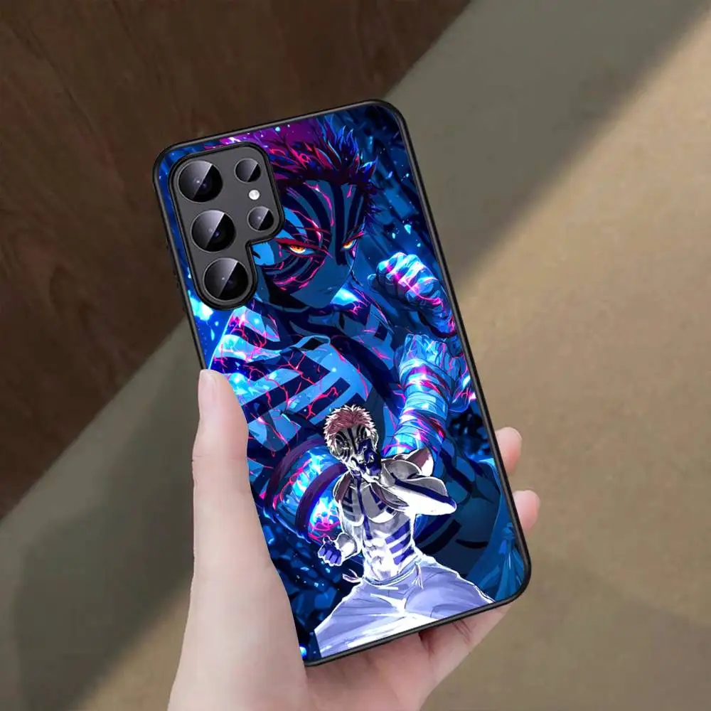D-Demon Akaza S-Slayer Phone Case For Samsung S 24 fe 25 Ultra plus 20 lite 21 30 22 23 24 22 Ultra 5G Fundas view 4