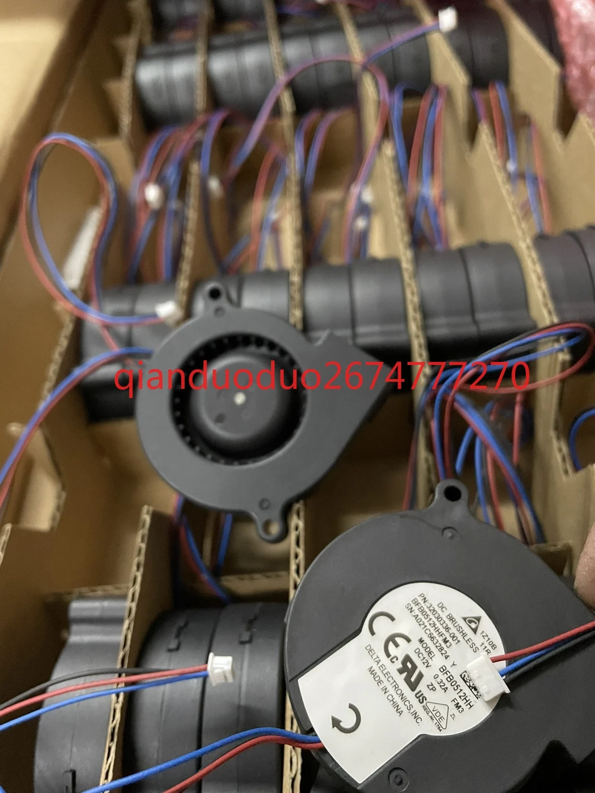 

Soplador centrífugo turbo, ventilador de 12V, 0.32A, BFB0512H/MB, 0.15A, 5015
