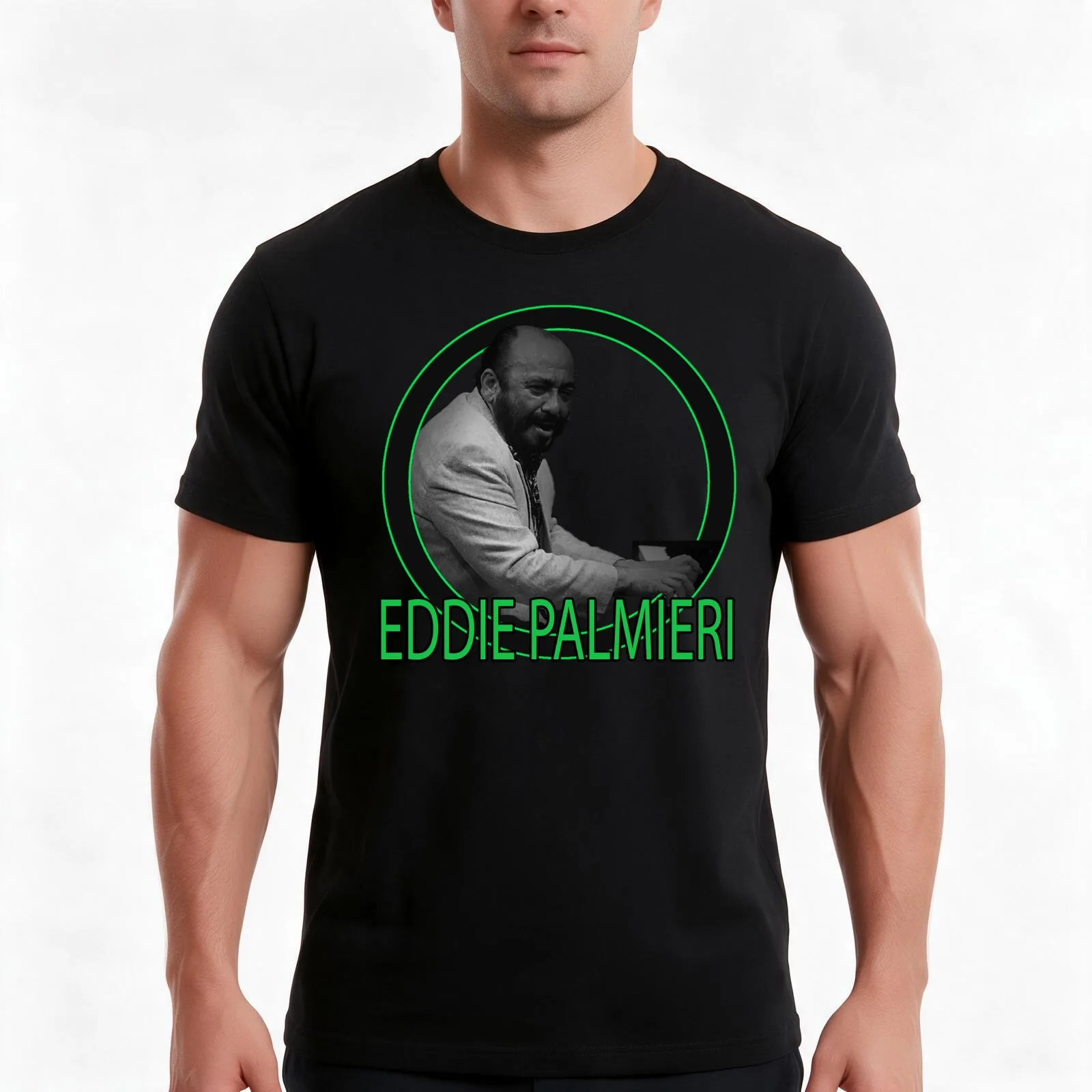 Salsa design of your favorite artist [Eddie Palmieri] T-Shirt, Summer Casual Cotton Tee, Oversized Streetwear Tops, 100% Cotton