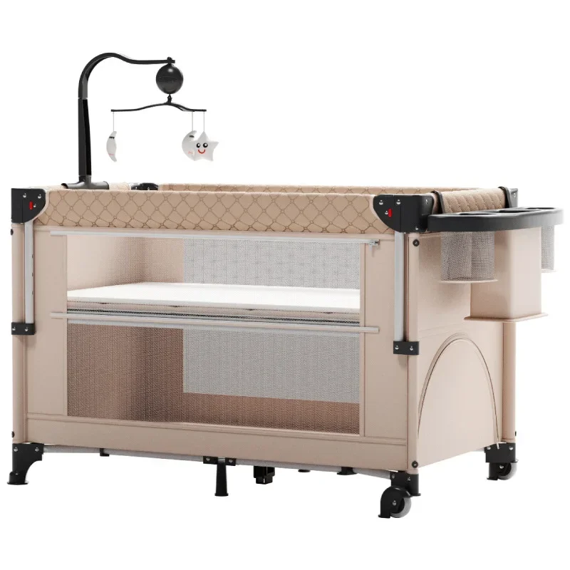 The bed can be lifted and lowered, seamless bed can be opened and closed with one click, and the multi-functional portable  c