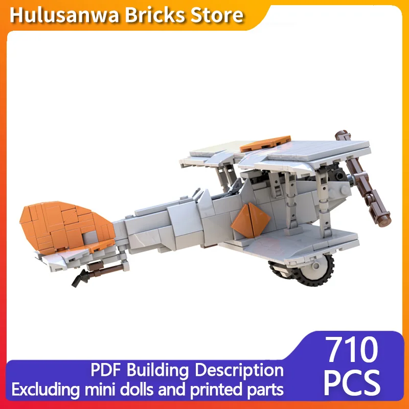 

D.IIIa WW1 Military Fighter Jets Model MOC Building Bricks War Equipment Modular Technology Gifts Holiday Assemble Children Toys