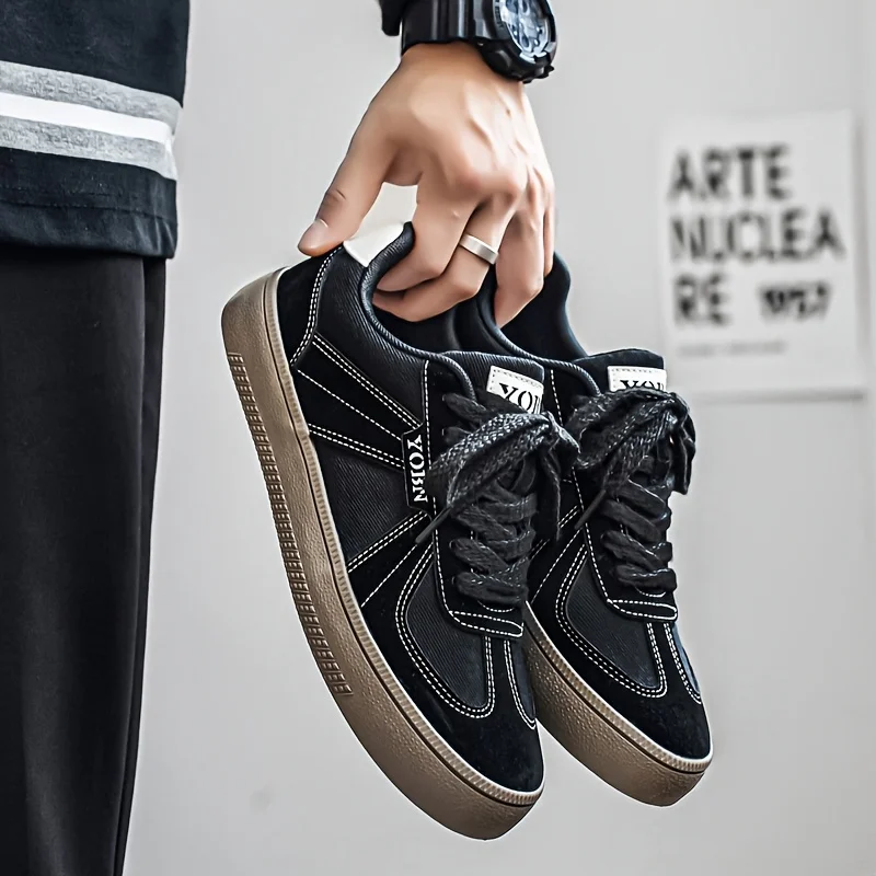 

Мужские низкие кроссовки DAWSRi в стиле ретро с контрастной строчкой, мягкой амортизирующей стелькой и универсальными цветами для повседневной носки.