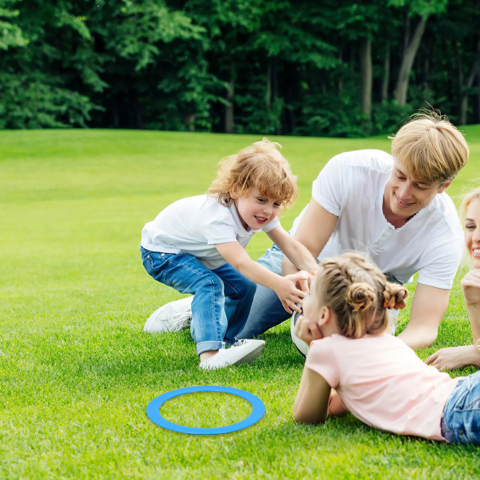 

4Pcs 13'' Plastic Toss Rings Weather-Resistant Juggling Set for Performance Practice Coordination Exercise Ring Game for Family