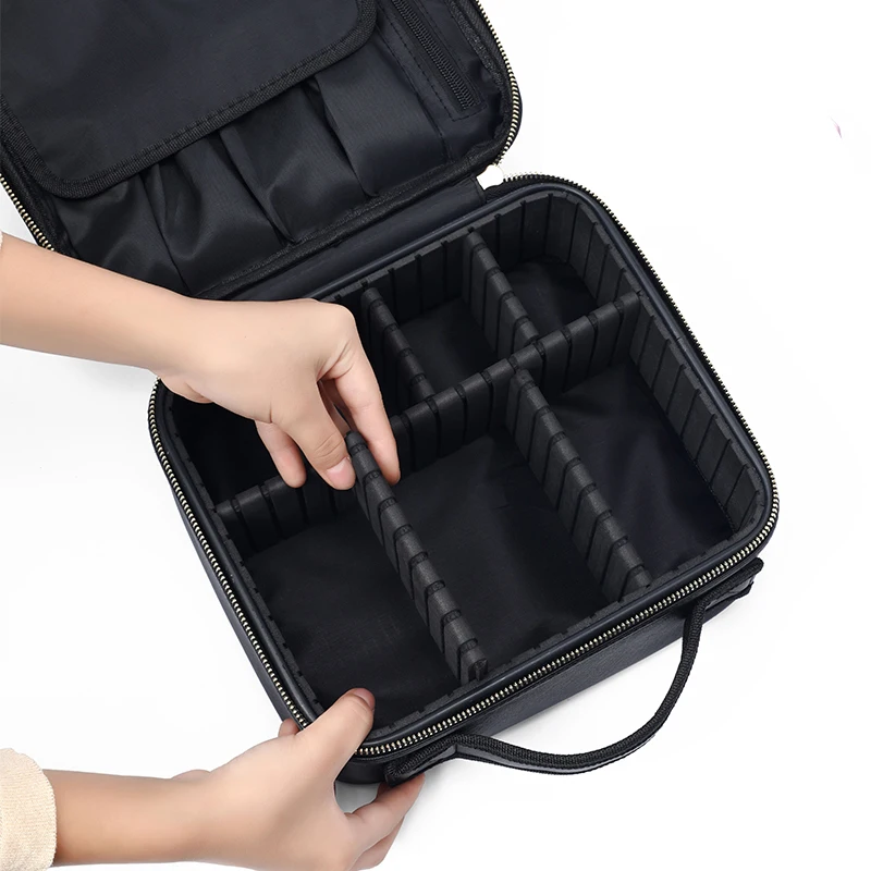 Professional portable, simple travel leather, multi-functional storage bag, ins cosmetics sized