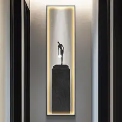 Modern High-End Art Abstract Interior Painting Led Mural Lamp For Living Room Kitchen Exhibition Aisle Room Decoration Wall Lamp