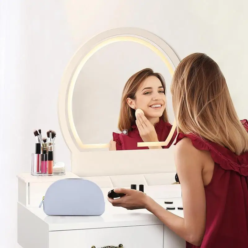 Bolsa de cosméticos impermeable para mujer, bolsa de cosméticos de silicona de gran capacidad, bolsa de maquillaje, bonita bolsa de almacenamiento, organizador de maquillaje impermeable