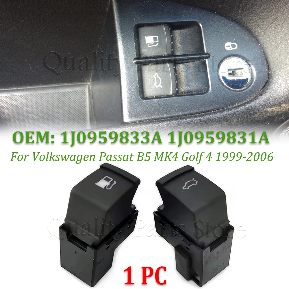 Nuevo interruptor de liberación de la puerta del tanque de combustible del maletero trasero para VW Passat B5 MK4 Golf 4 1999-2006 1J0959833A 1J0 959 831 A 1J0959831A