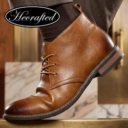 Retro Men Ankle boots Brand Plus Size Desert Boots Comfortable Leather Boots For Men