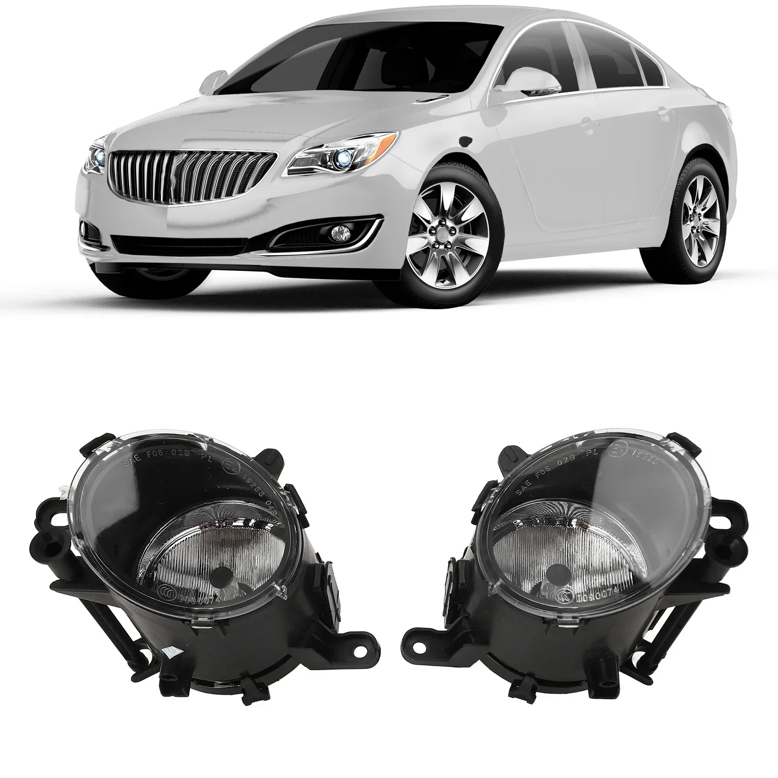 

1 пара передних противотуманных фар левый правый непромокаемый пылезащитный автомобильный противотуманный фонарь 22865975 22865975 для Vauxhall Insignia 2013 до 2016