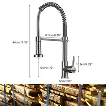 Flexible kitchen faucet with pull-out spray #3