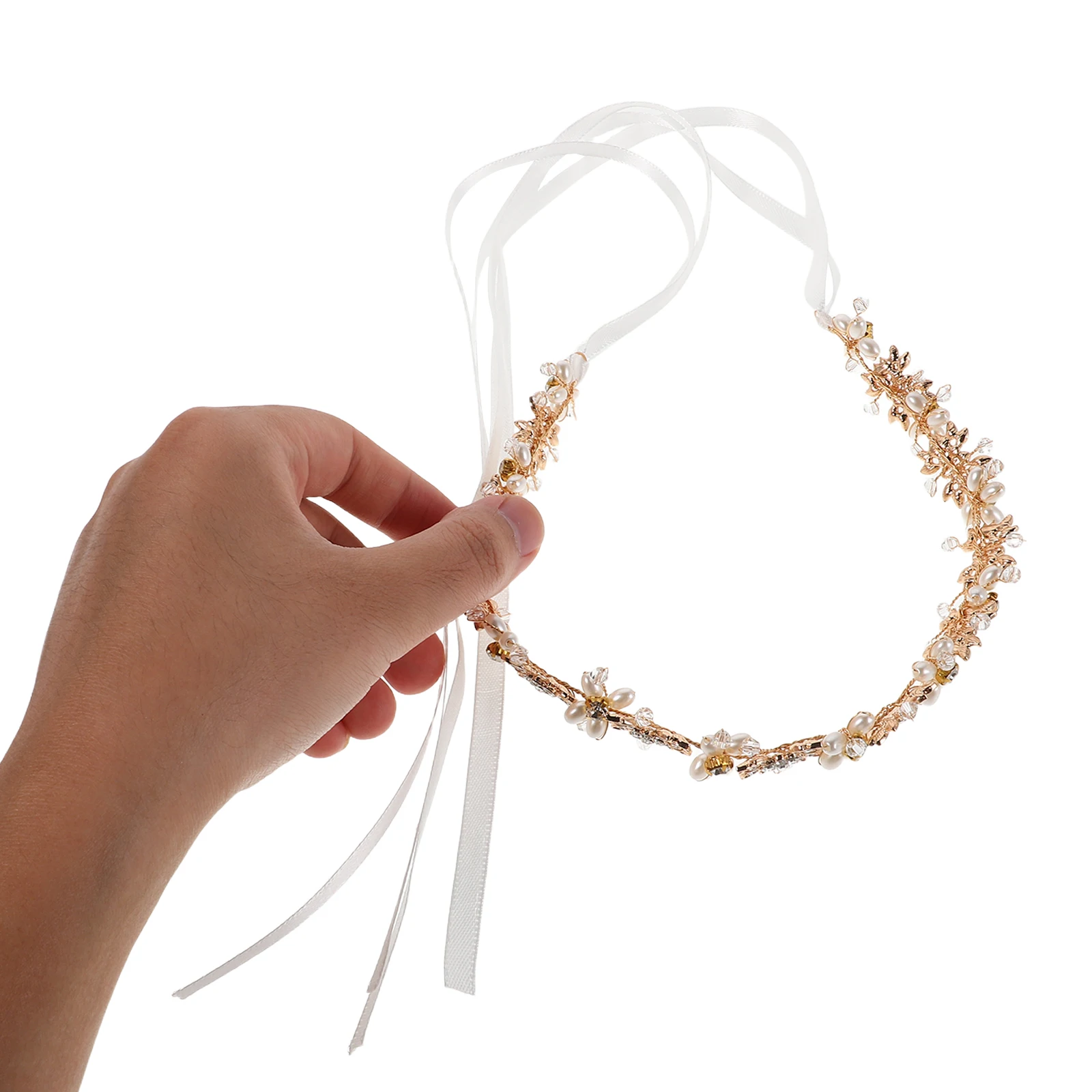 

Bridal Headband Wedding Hairpiece Vine Rhinestone Headbands for Bride Headdress Vintage