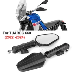 Rearview Mirrors For Aprilia TUAREG 660 Tuareg 660 2022 2023 2024 Motorcycle Rearview Mirror Adventure Foldable Mirrors