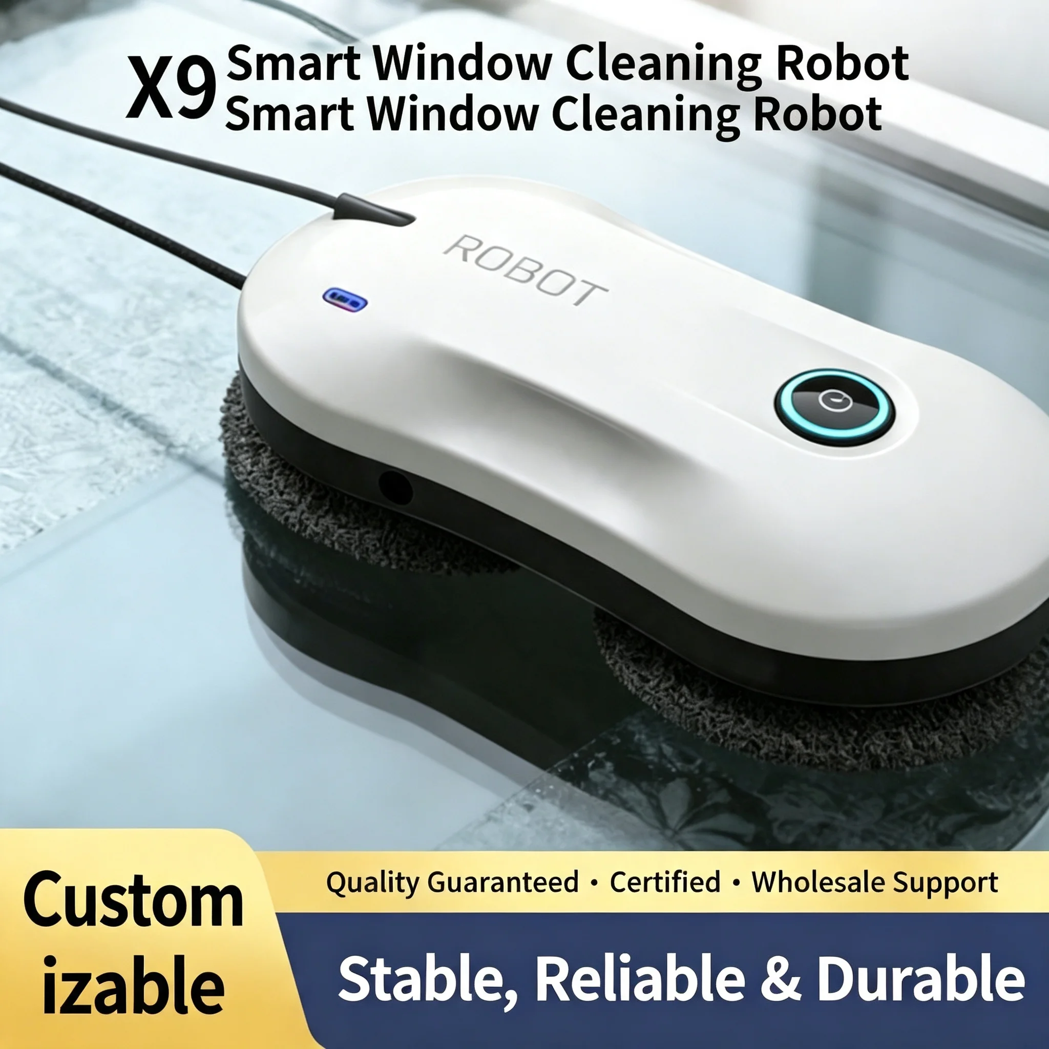 Window Cleaning Robot New model 2026 Remote Control Household Automatic Glass Cleaner Electric Smart Water Spray Magic Tool