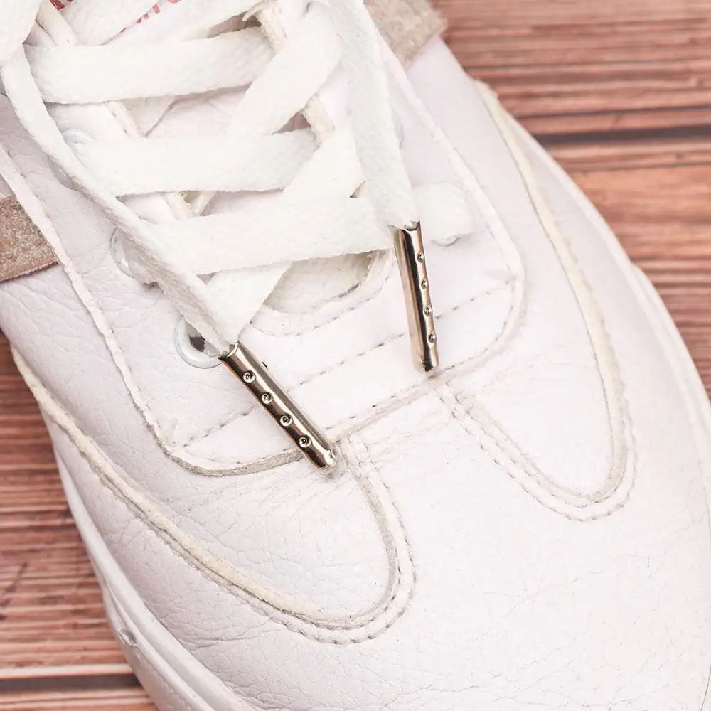 50pcs Metal DIY Shoes Accessories Shoelaces Repair Ends Replacement Shoestrings Bullet Aglets Tip Shoe Lace Head