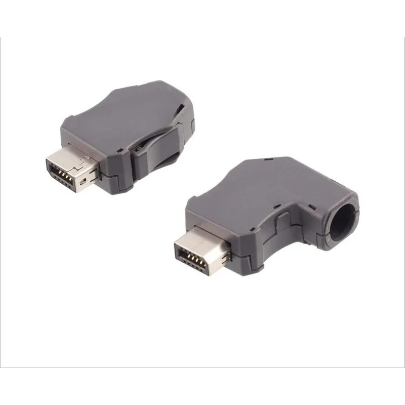 IX connector assembled straight plug IX30G-A-10S-CV to RJ45 male automotive HRS network cable