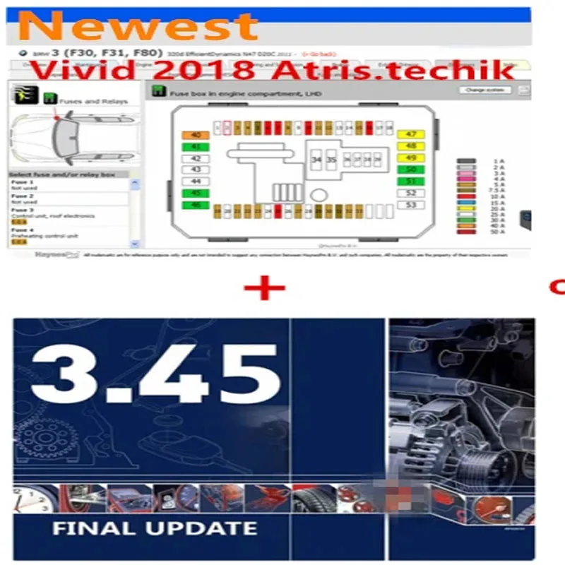 Auto-data 3.45 software+VIVID 2018 Full Car Repair Database Arrival Automotive Workshop Virtualbox Atris Parts Stakis Technik 1