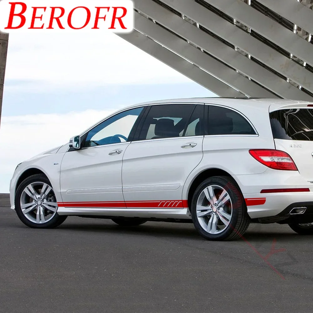 507, Стайлинг, наклейка на боковую юбку автомобиля, наклейка на крышу, задние полосы, наклейка для Mercedes Benz R Class W251 R300 R320 R350 R500 R63 AMG