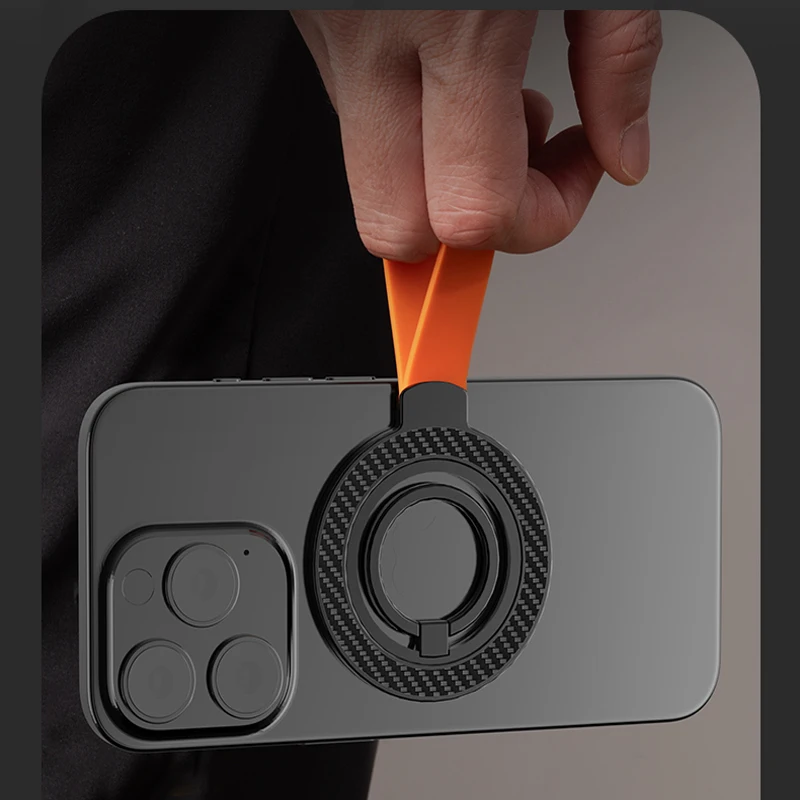 

360° Rotate Finger Ring Double-sided Magnetic Mobile Phone Holder Magnet Desk Stand Car Bracket for iPhone 15 14 13 12 Series