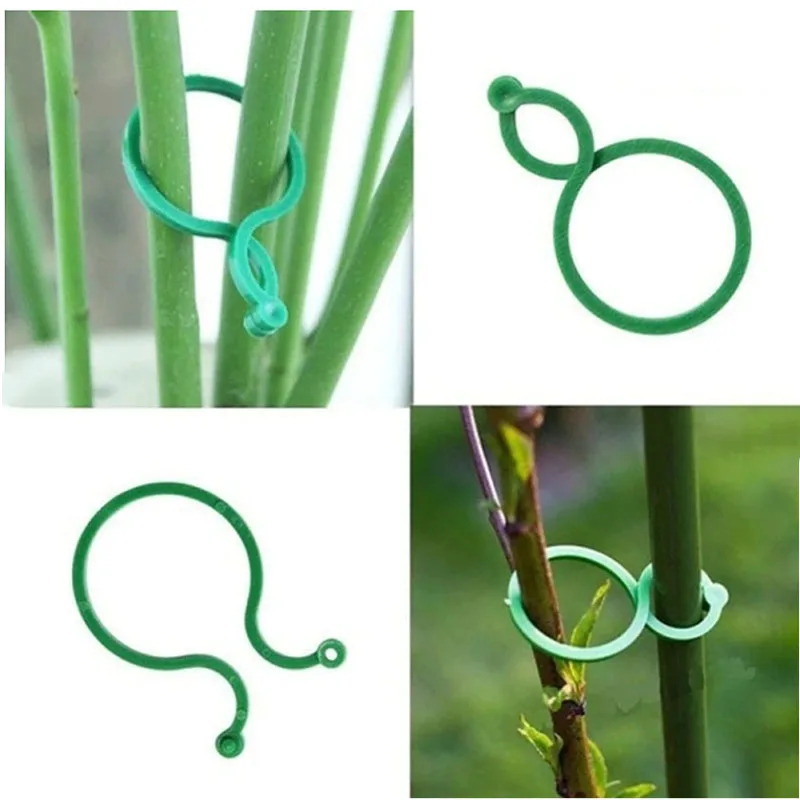 

10-100pcs Plant Clips Garter Plants Tomato Clip Reusable Garden Plant Support Rill Greenhouse Plant Seeding Vines Clamp Tools