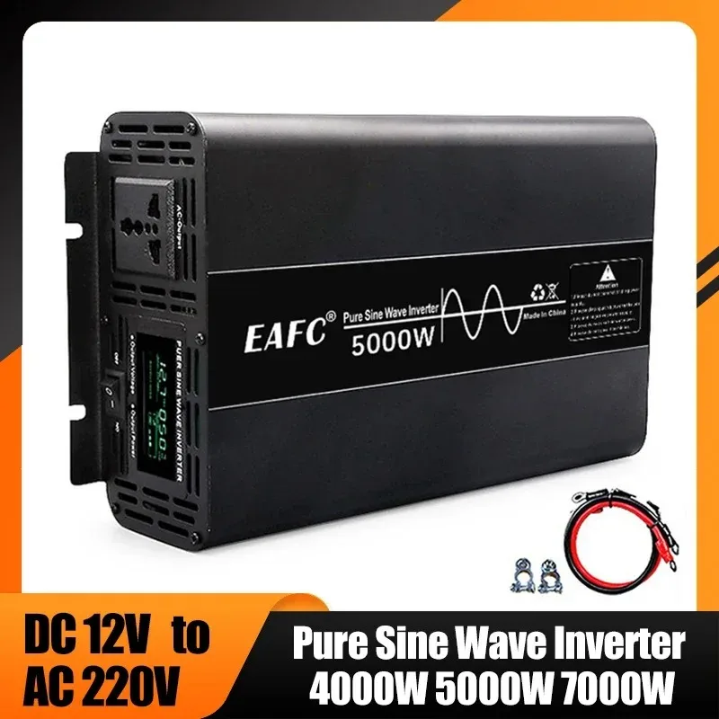 4000w 5000w 7000 Pure Sine Wave Inverter Powerful Dc 12v to Ac 220v Voltage
