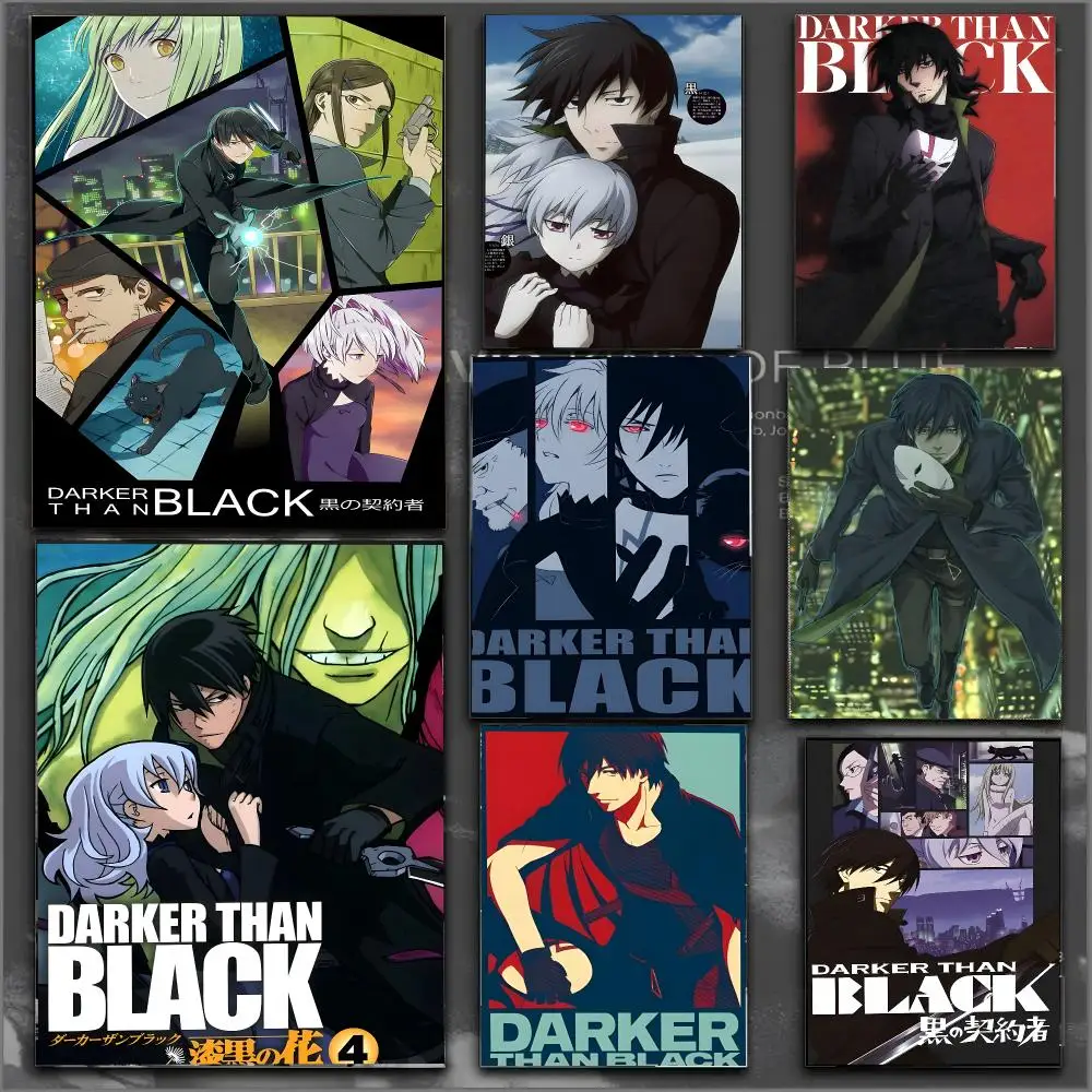 Anime Darker Than Black Poster Modern Aesthetic Print Minimalist Bedroom Living Room Home Decor Gift