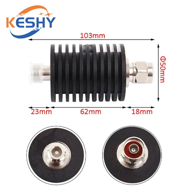 RF fixed Connector 50W N Type male to female Coaxial Attenuator DC-3Ghz 1db,2db,3db,5db,6db,10db,15db,20db,30db,40db,50db