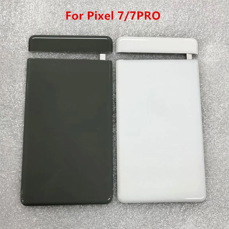 With Top cover For Google Pixel 7 pixel 7 pro Battery Door Cover Back Rear Glass Housing Back Battery Cover