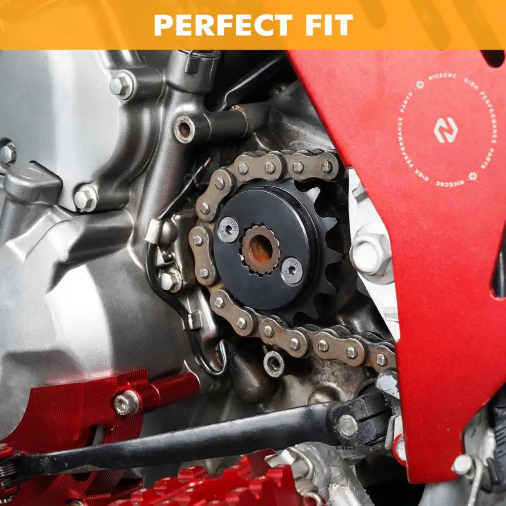 NICECNC pour Honda XR650L XR 650 L 1993-2024 2022 SuperPinion 15T pignon avant Kit d'engrenages de chaîne 20CrMnTi alliage d'acier