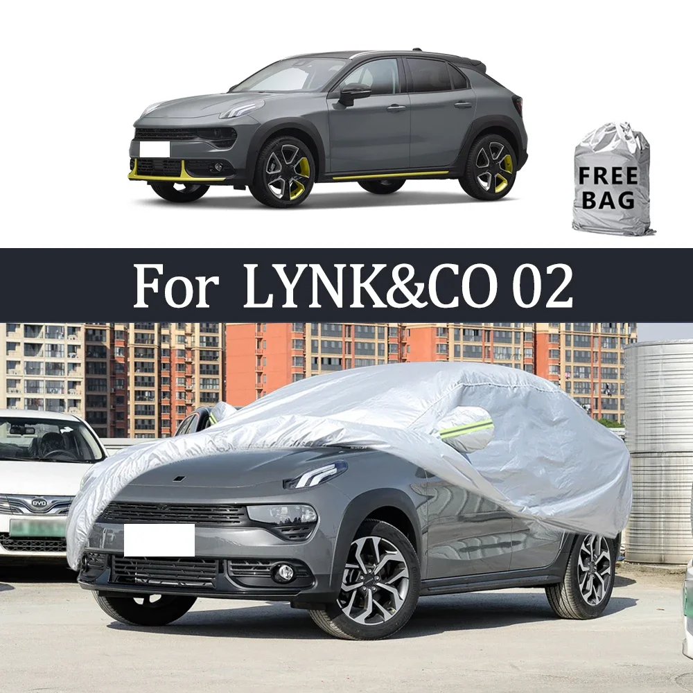 

For LYNK&CO 02 Car Cover Outdoor Protection Covers Snow Sunshade Waterproof Dustproof Exterior UV Car Accessories