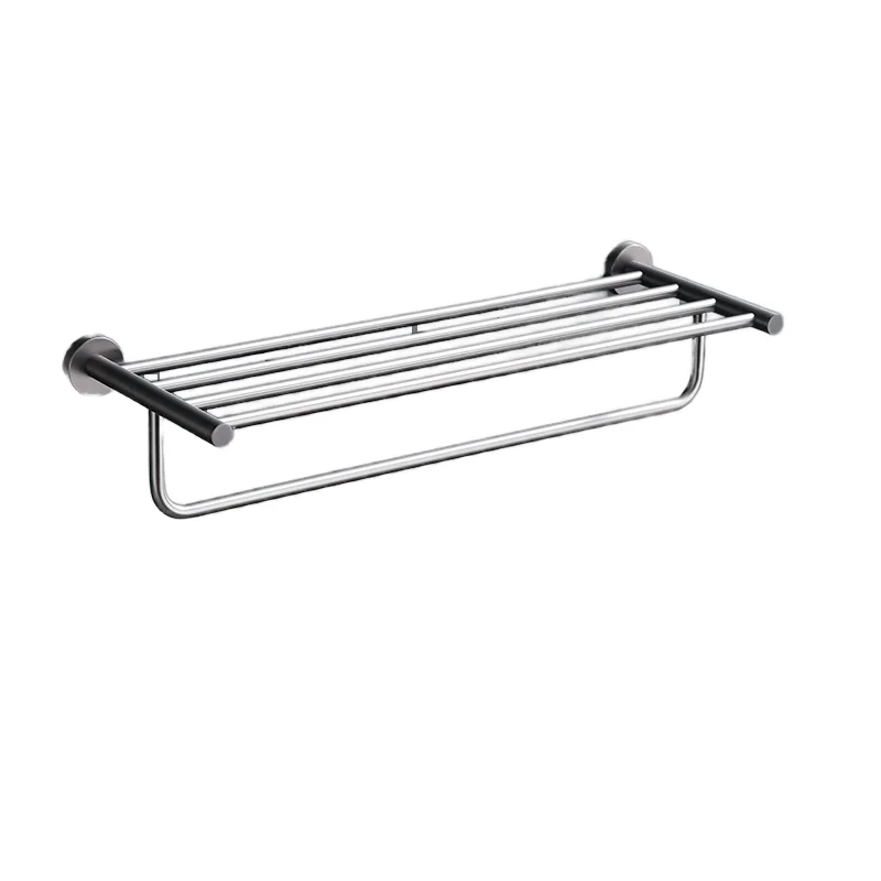 

European Design Brass Plated Stainless Steel Towel Rack with Heater for Bathrooms