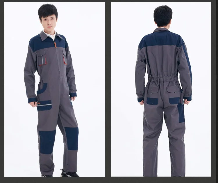 Work Overall Factory Uniform Working Coveralls Welding Suit Mechanic Repairmen Workshop Road Hi Vis Safety Work Clothing For Men