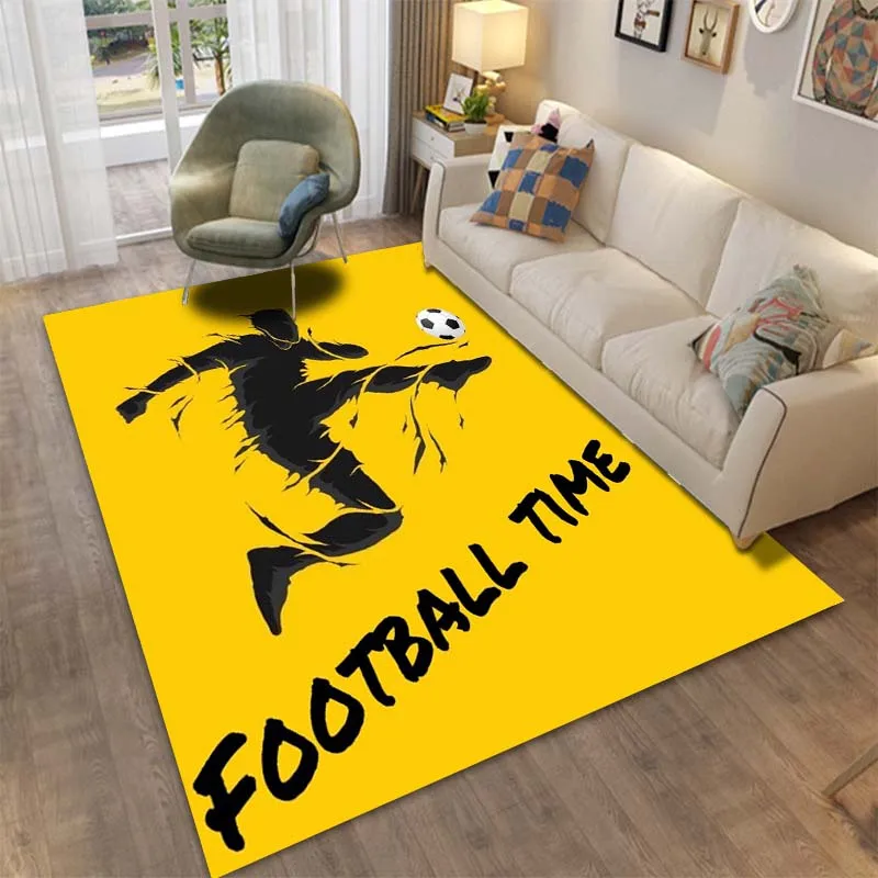 15 Size Soccer Player Printed Large Area Rug Carpet for Living Room Bedroom Sofa Children Room Decor Non-slip Floor Mat Football