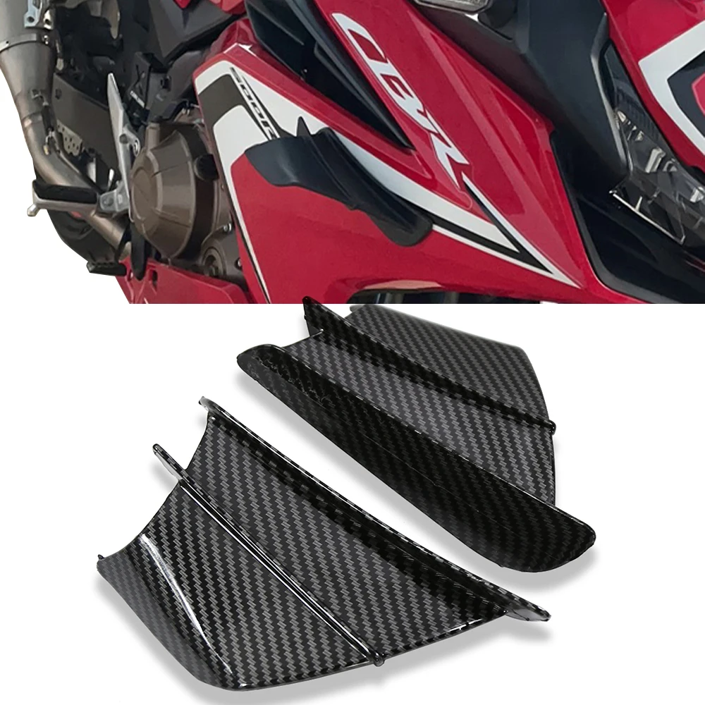 Motorcycle Winglet Aerodynamic Wing Kit Spoiler For HONDA CBR650R CBR650F CBR500R CBR1000RR for Yamaha BWS RS JOG JOE GP