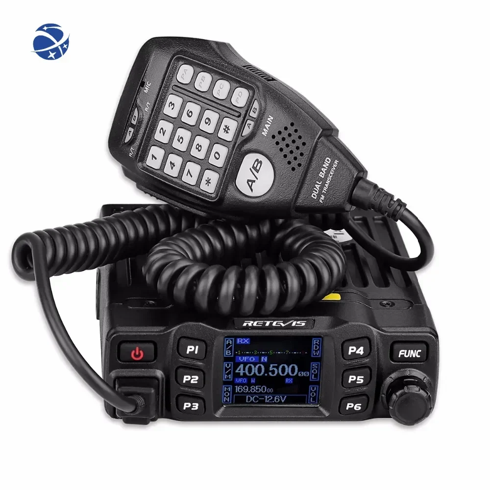 

Retevis RT95 Mobile Radio Dual Band Transceiver VHF 136-174/UHF430-490 MHz 25W Color LCD Mobile Two Way Radio With DTMF Function