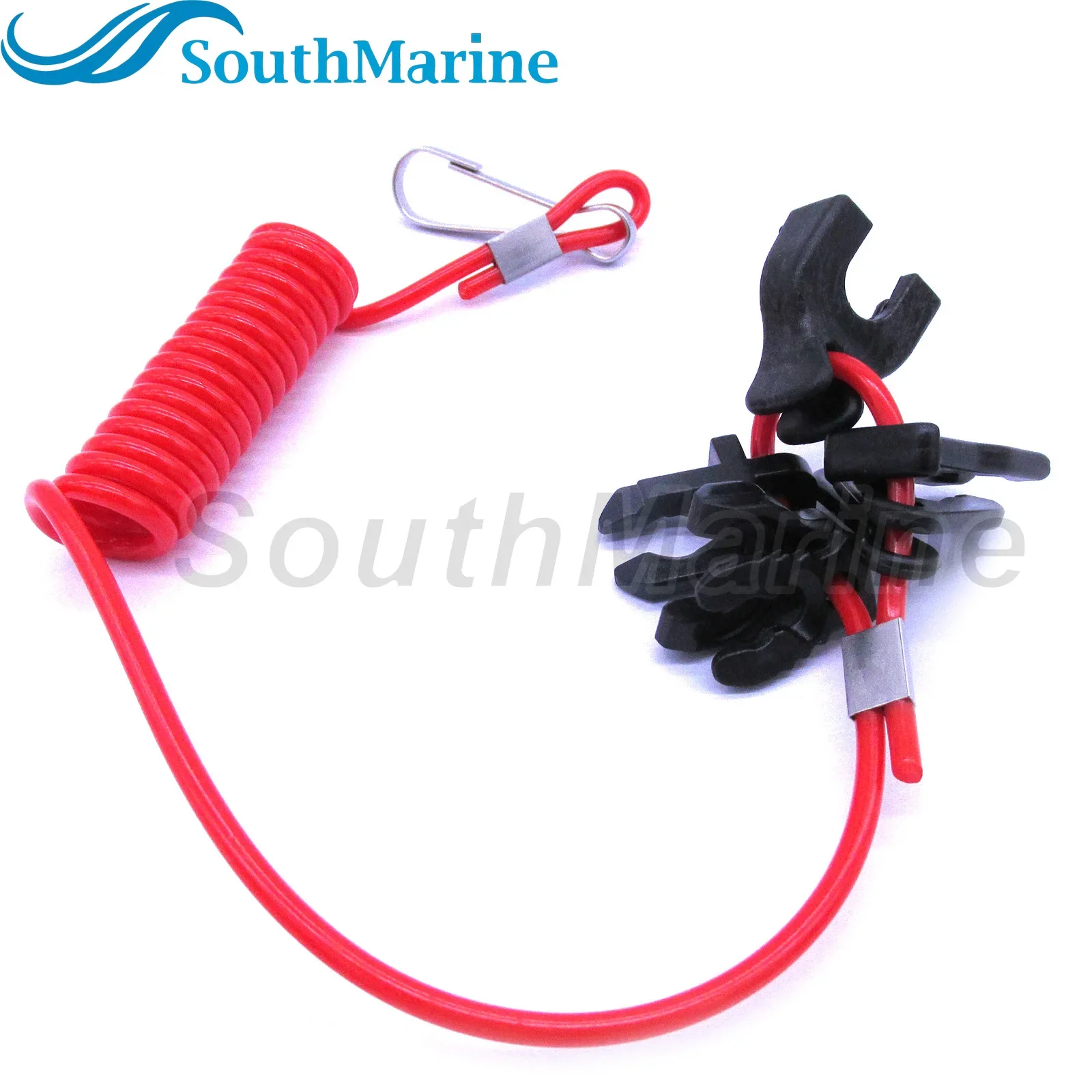 Universal Safety Lanyard Stop Kill Switch Cord for Yamaha Mercury Johnson Evinrude OMC Honda Suzuki Tohatsu , 7 keys,  60