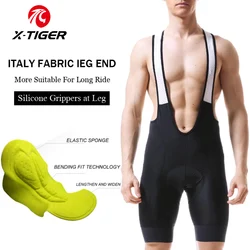 X-TIGER Cycling Shorts Triathlon Thickened 5D Gel Pad Lycra Bike Shorts Breathable Quick Dry Men's Mountain Bike Shorts Tights