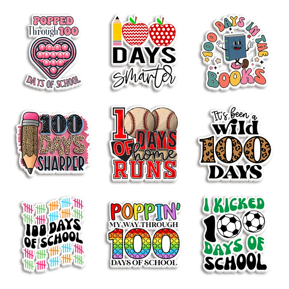 Back to School 10pcs/lot Resin Planar Transparent Glitter Acrylic Flatback for Hair Bow Keychains Badge Handmade Crafts Party