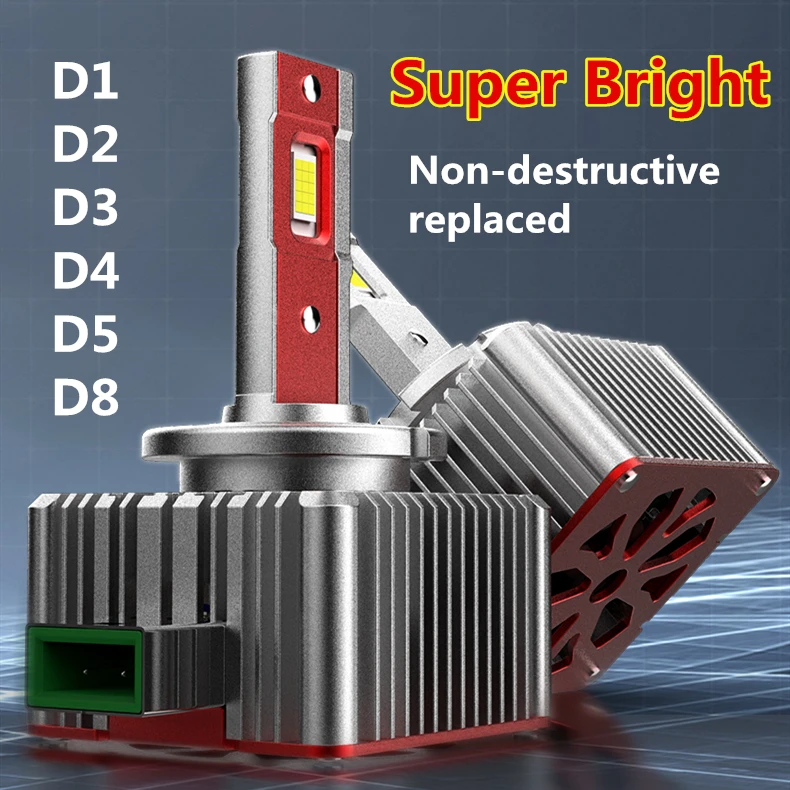 

2PC D1S D3S Led Headlight 90W D2S D4S D5S D8S Car Lights Super Bright D1R D2R D3R D4R D5R D8R Auto Bulbs 1:1 Canbus No Error