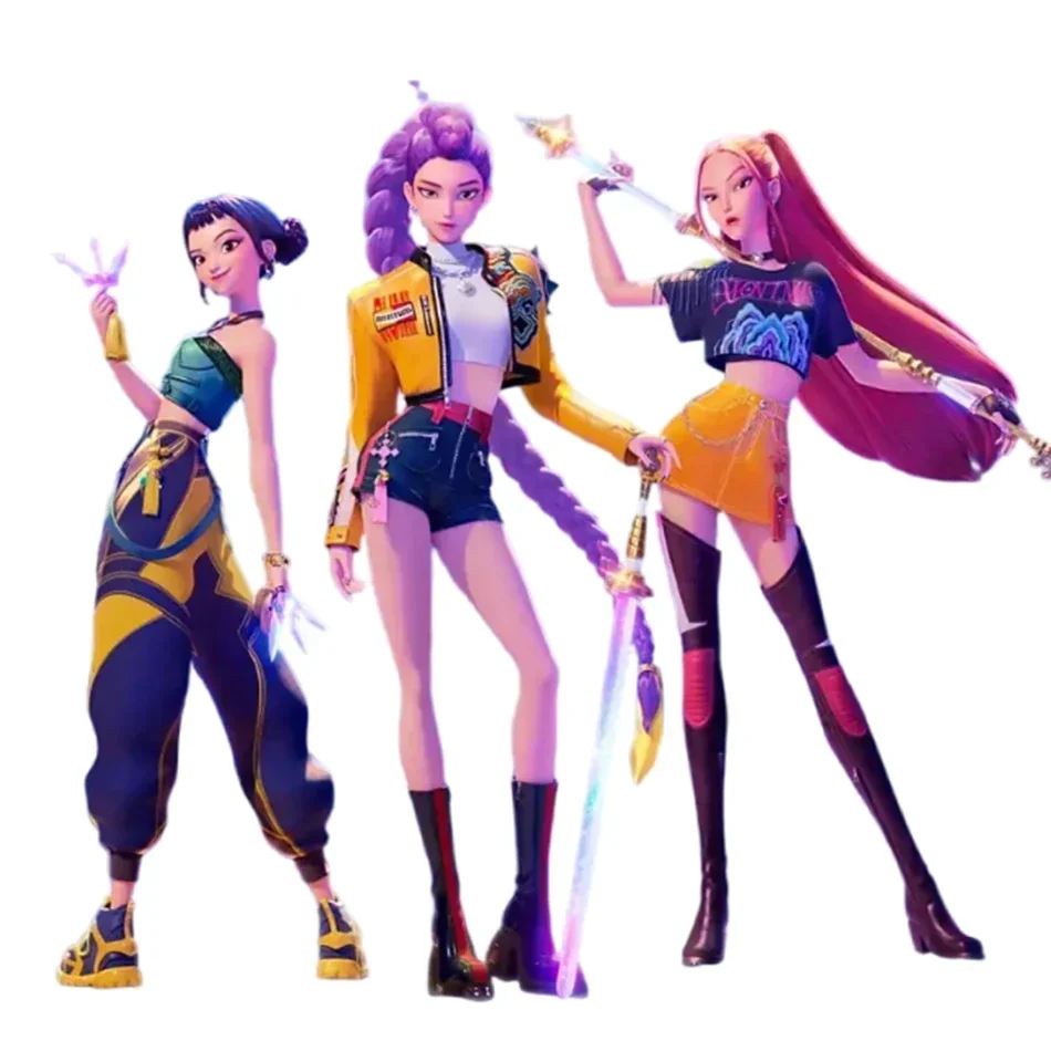 @% 5 stücke Anime Kpop Dämon Jäger Derpys Tiger Ranimeumi Mira Zoey Sussy PVC Action Figure Spielzeug Anime Figur Puppe für Fans Geschenk