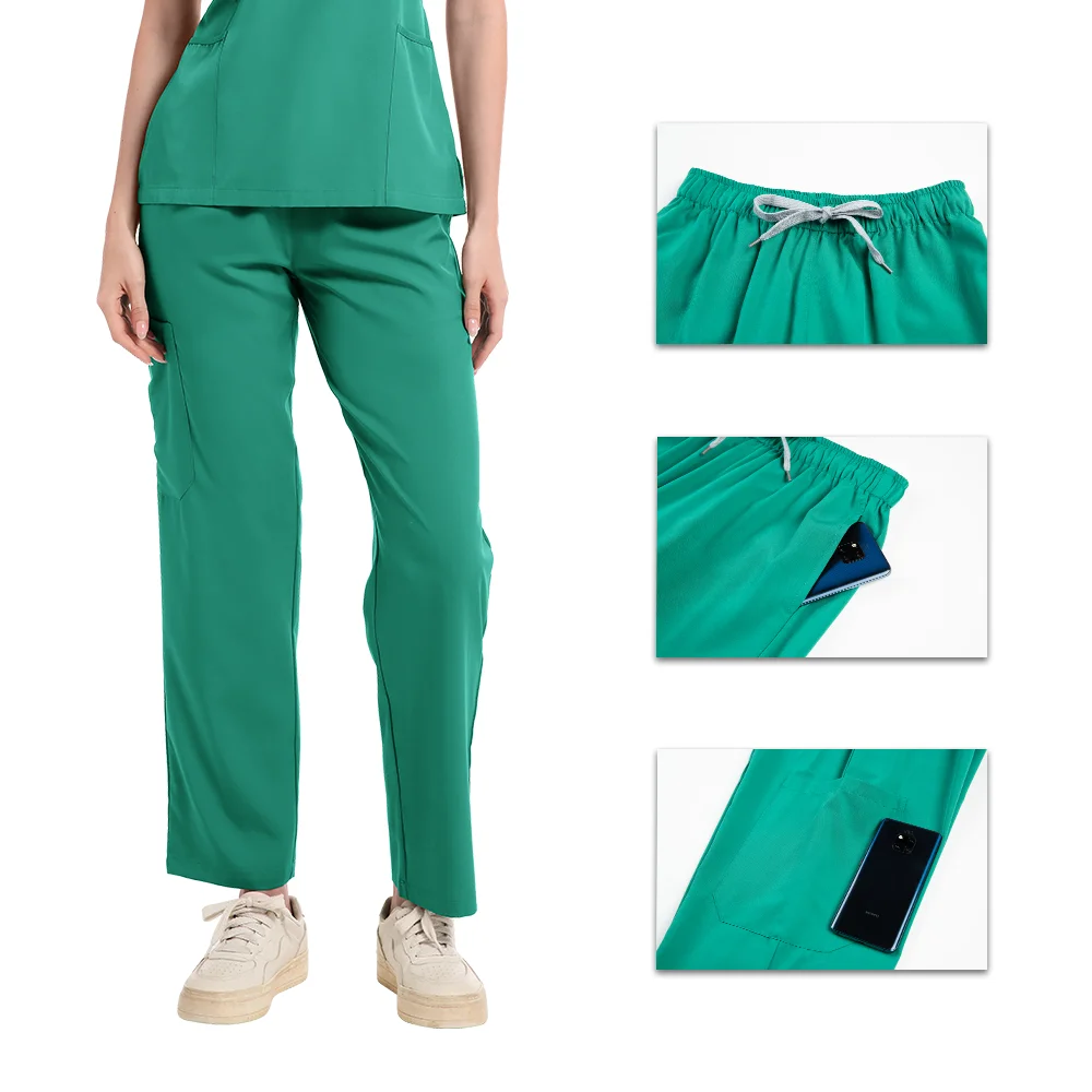 Multicolor Operating Room Scrubs Set Doctor Nurse Top Pants Lab Workwear Surgical Gown Medical Nursing Uniform Clinical Overalls